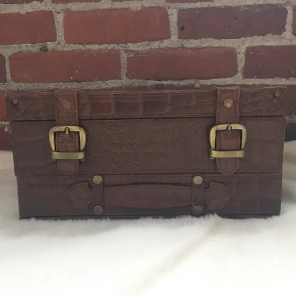 NWT Leather watch organizer bracelet holder jewelry box
